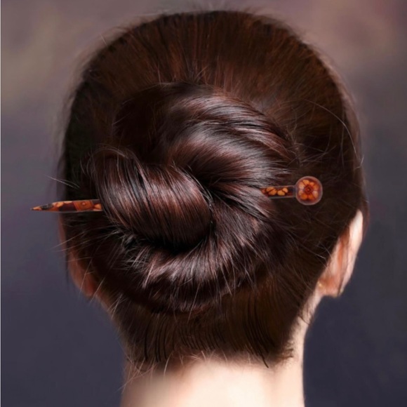 NEW Beautiful Hair stick with red oak wood - Picture 9 of 9